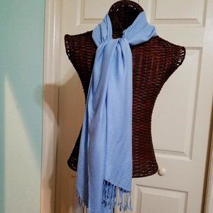 Bindya Lulla Large Oversize Baby Blue Scarf-Shawl